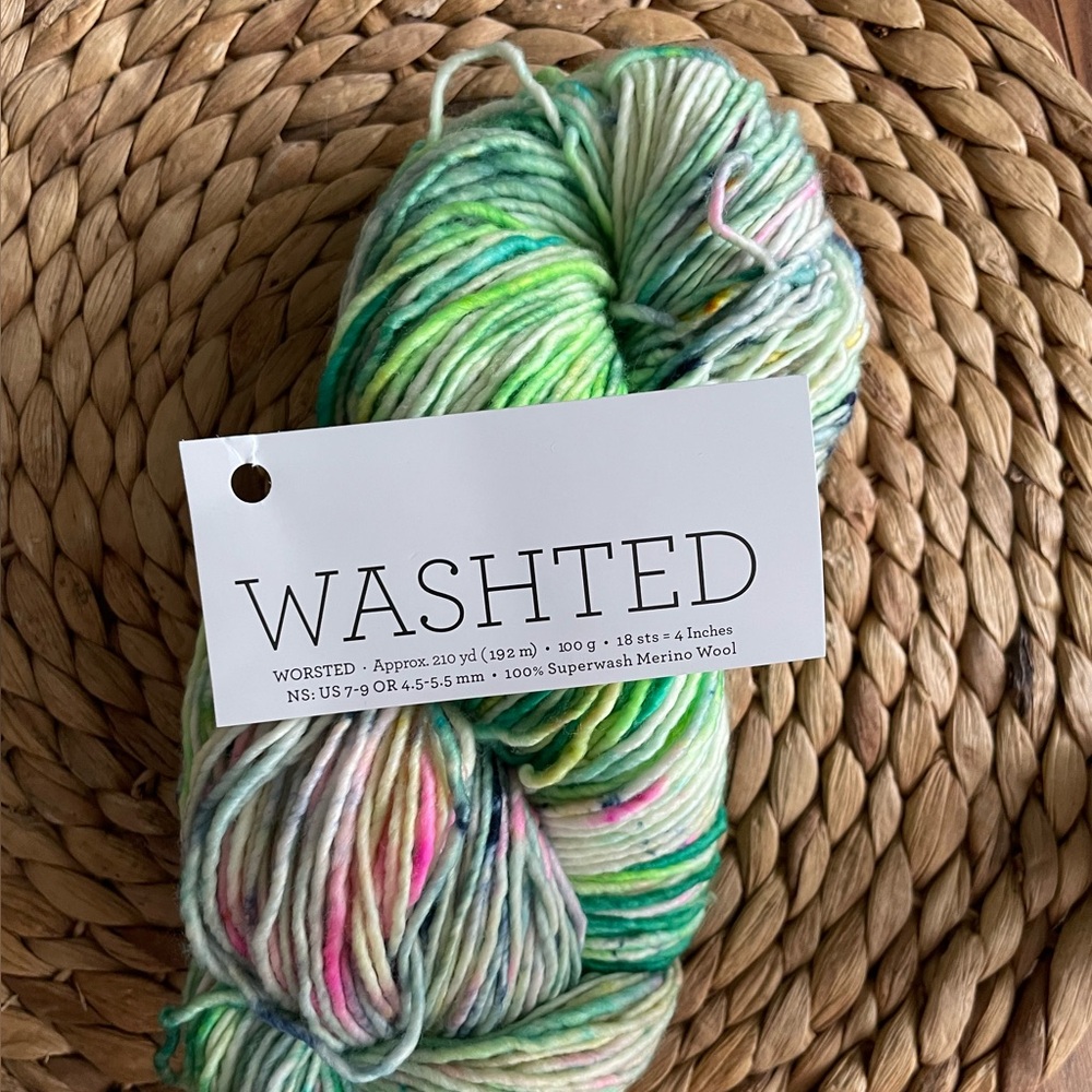 Malabrigo Washted Hand dyes Multicolor Yarn one skein unique color